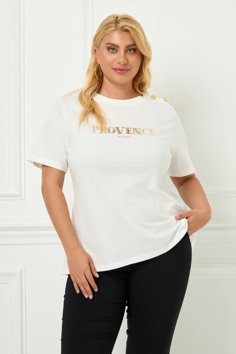 Λευκό T-Shirt Provence Paris