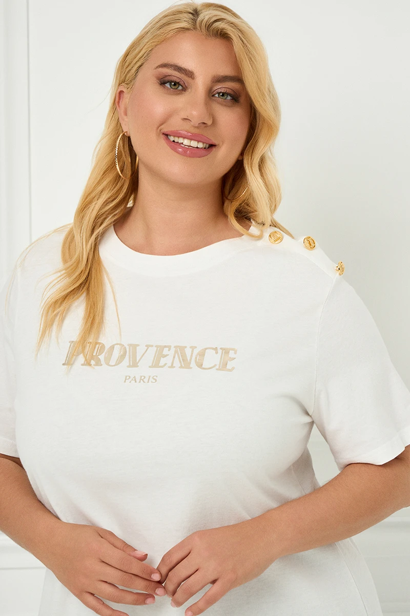 Λευκό T-Shirt Provence Paris