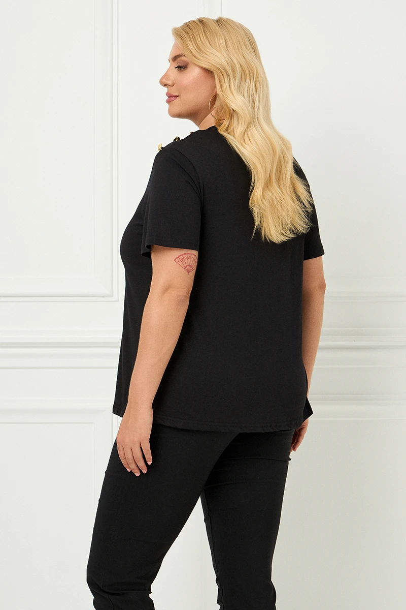 Μαύρο T-Shirt Provence Paris