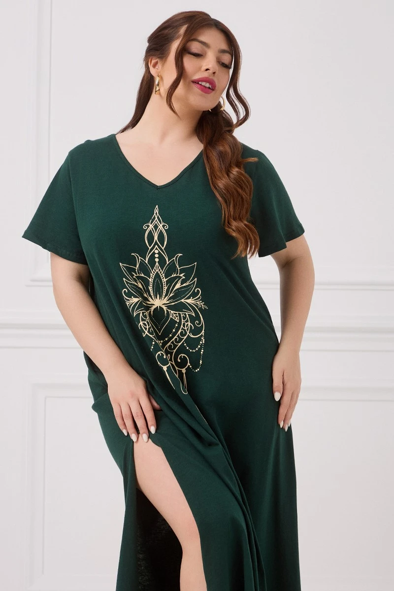 Lilium Cotton Dress Κυπαρισσί