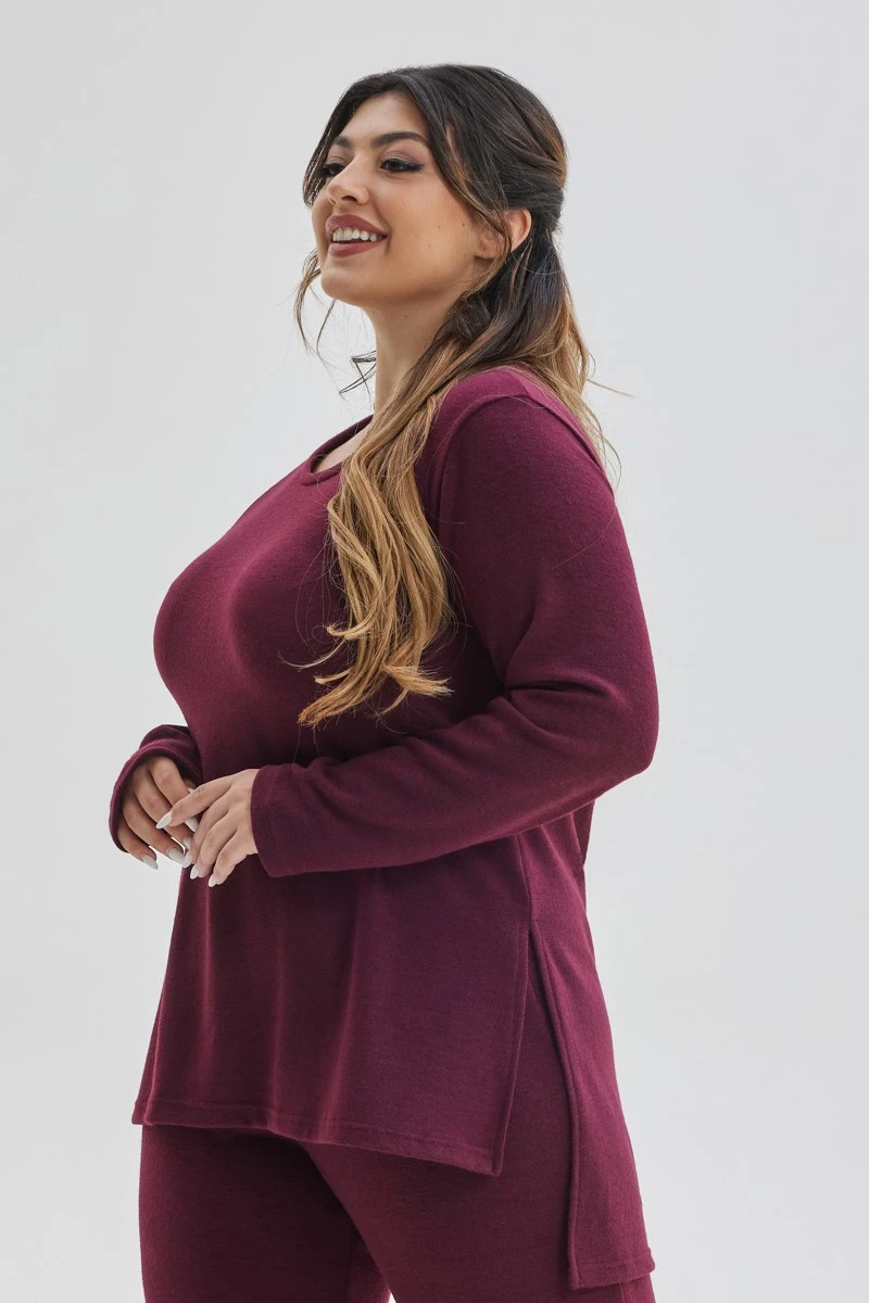 Πλεκτή Μπλούζα Ματζέντα