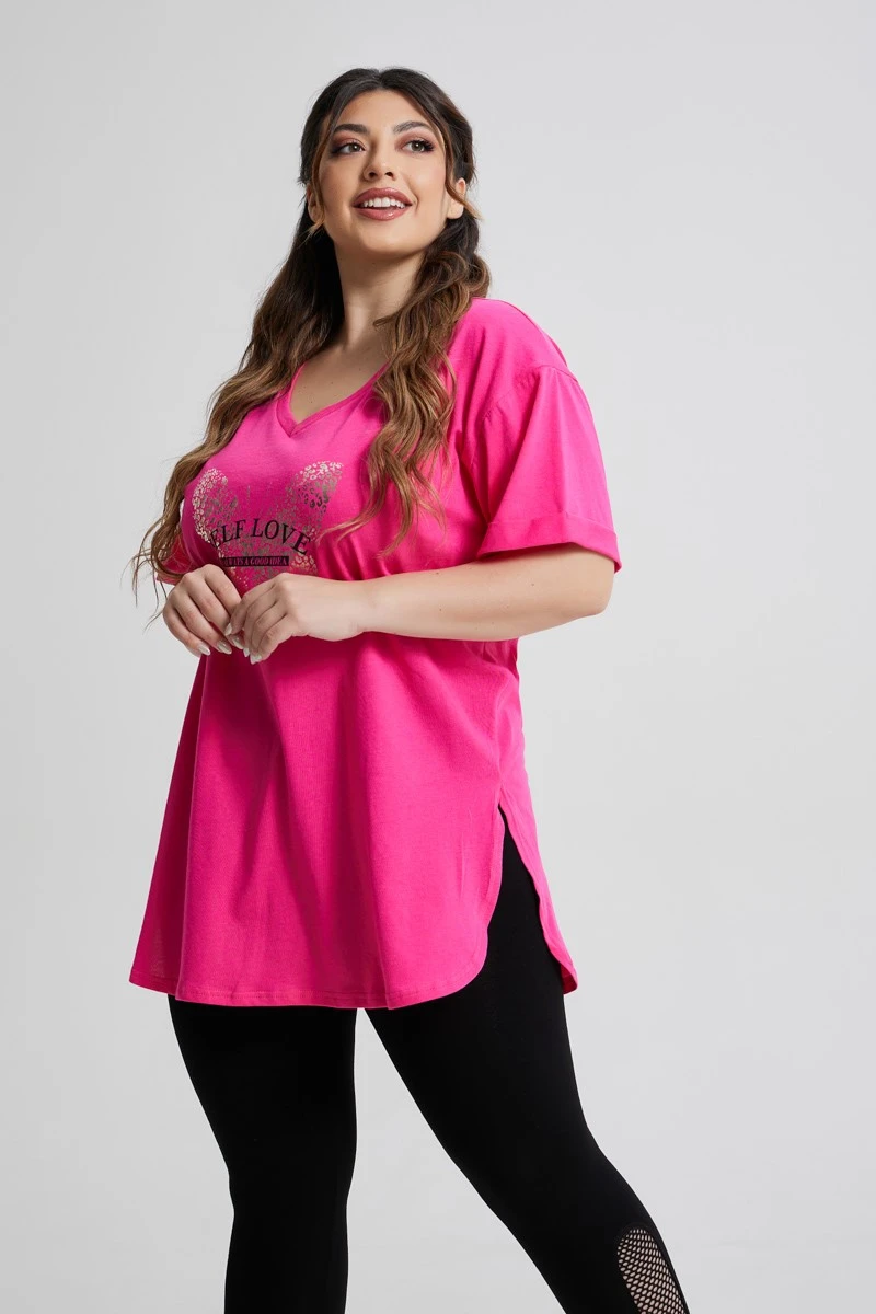 Butterfly T-Shirt Φούξια