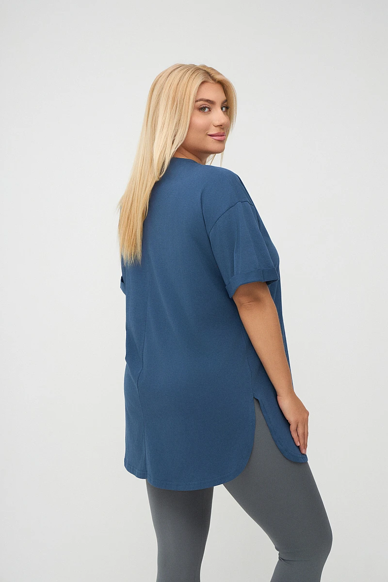 Plus Size T-Shirt Με Στάμπα Intigo