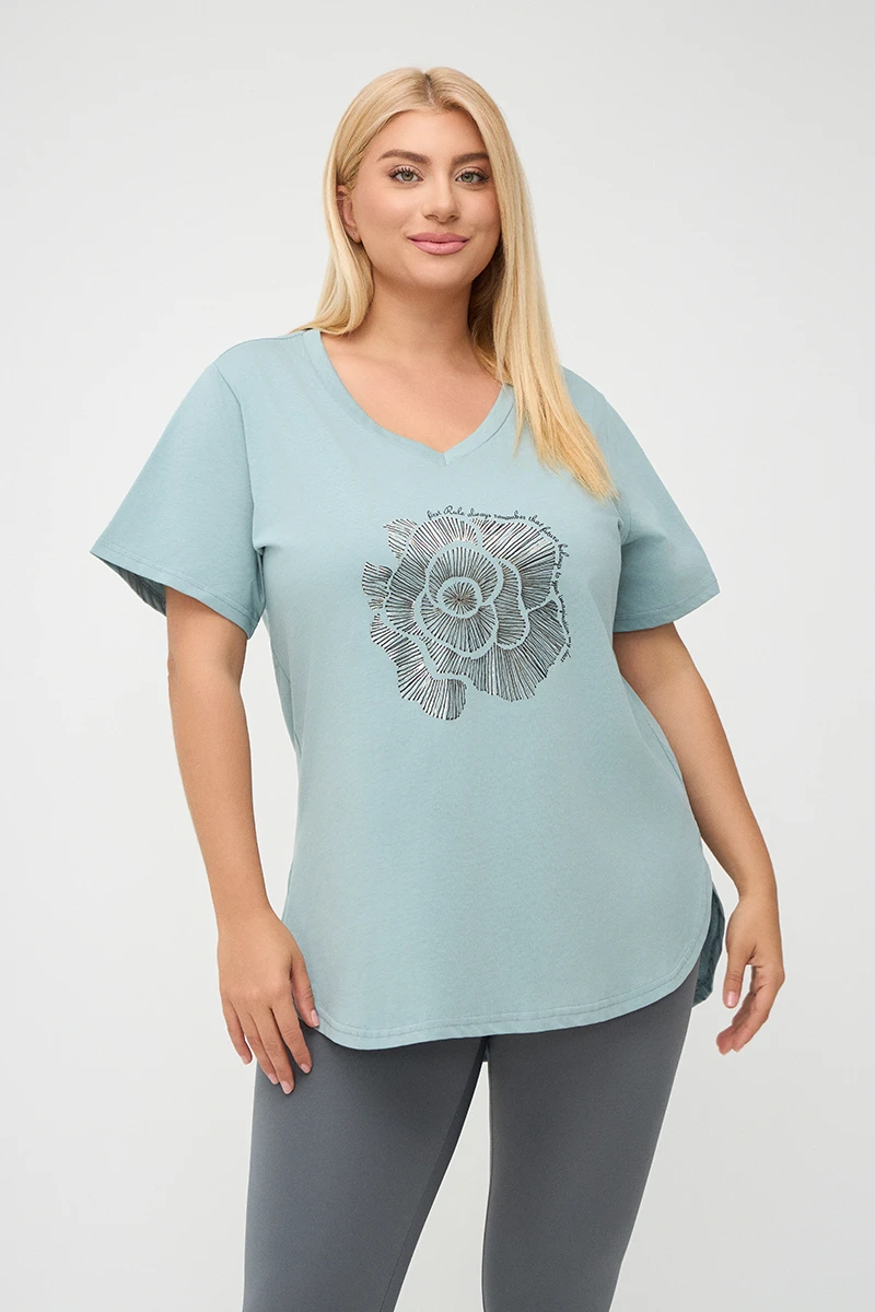 Plus Size Rose T-Shirt 