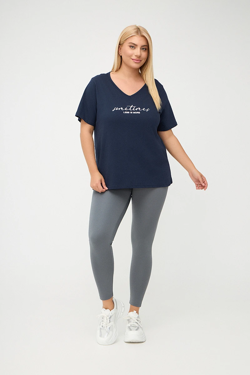 Less Is More T-Shirt Blue Navy 