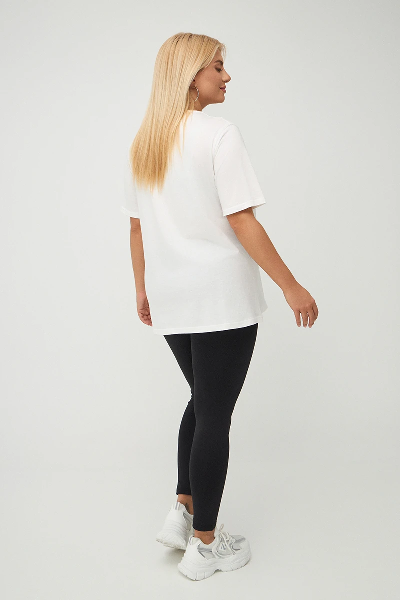 Impression T-Shirt Λευκό