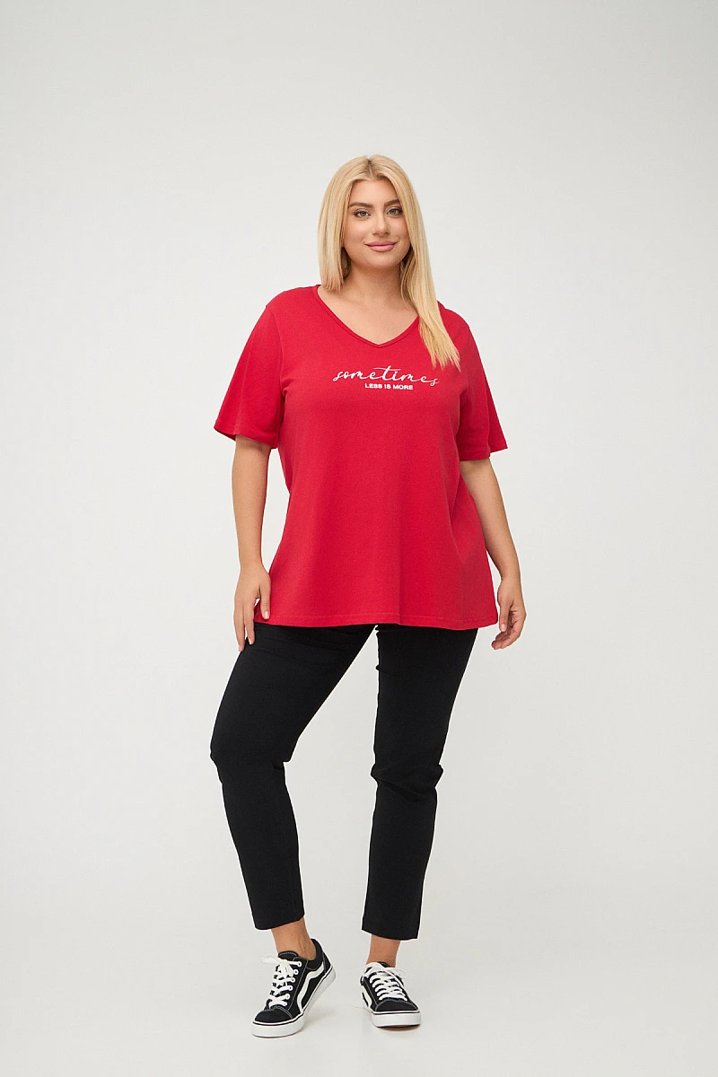 Less Is More T-Shirt Κόκκινη 