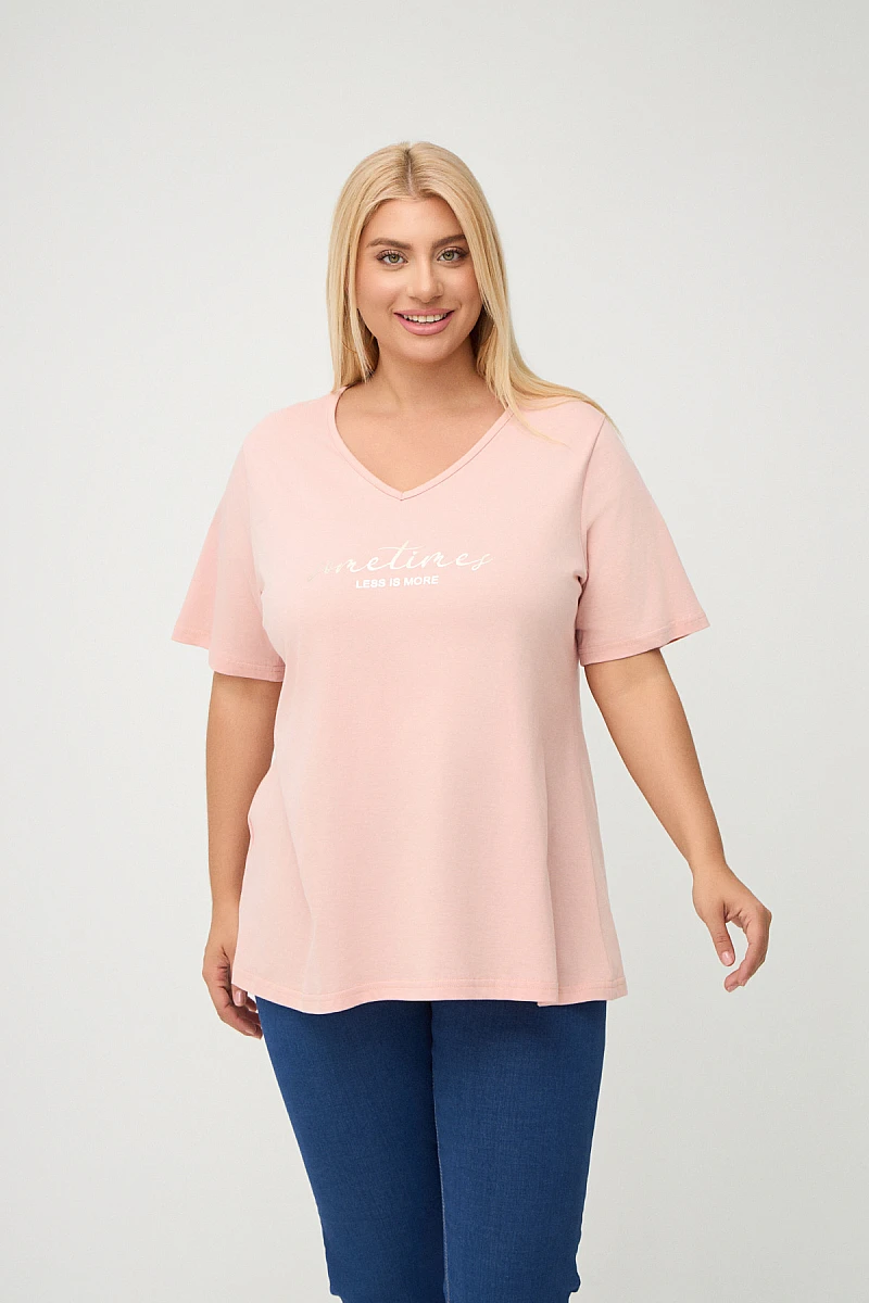 Less Is More T-Shirt Σομόν