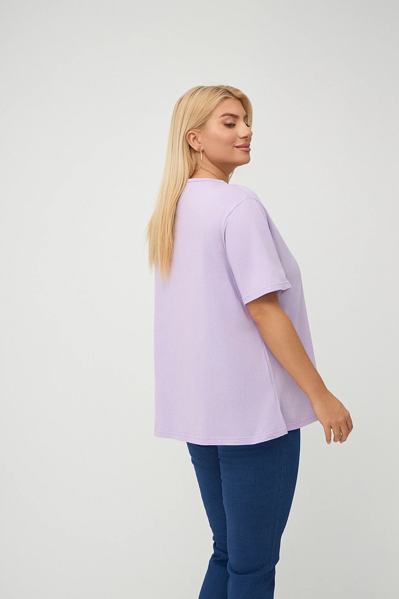 Less Is More T-Shirt Λιλά