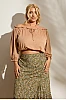 Μπλούζα Off-Shoulder Μόκα