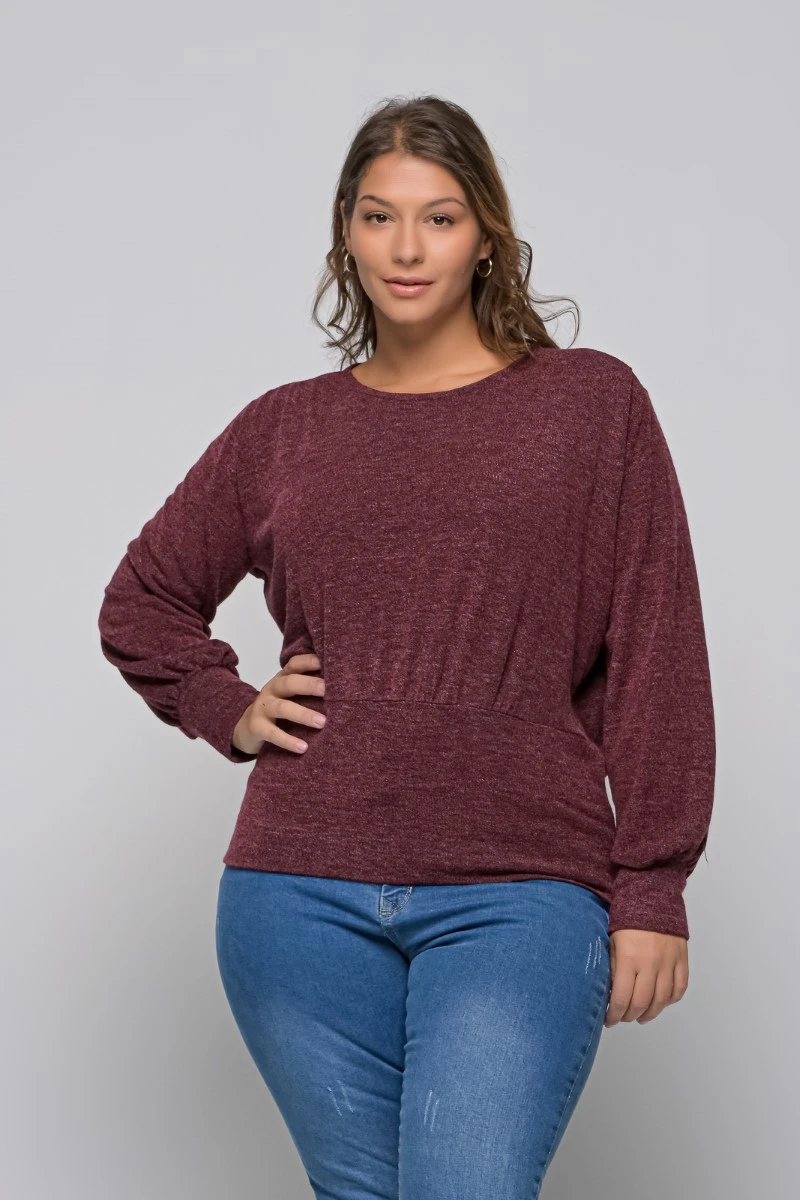 Crepped Πλεκτή Μπλούζα Σε 2 Χρώματα