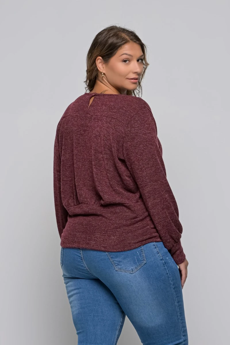 Crepped Πλεκτή Μπλούζα Σε 2 Χρώματα