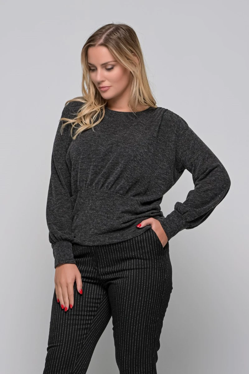 Crepped Πλεκτή Μπλούζα Σε 2 Χρώματα