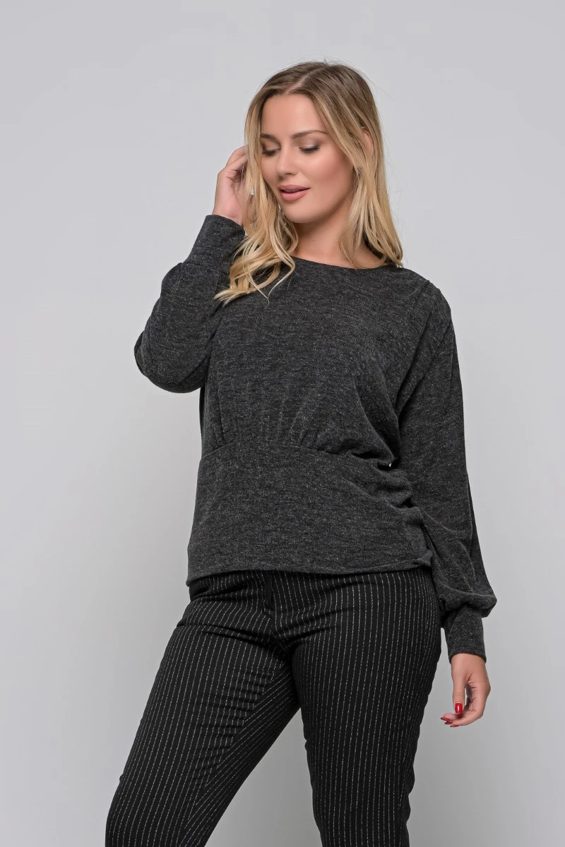 Crepped Πλεκτή Μπλούζα Σε 2 Χρώματα