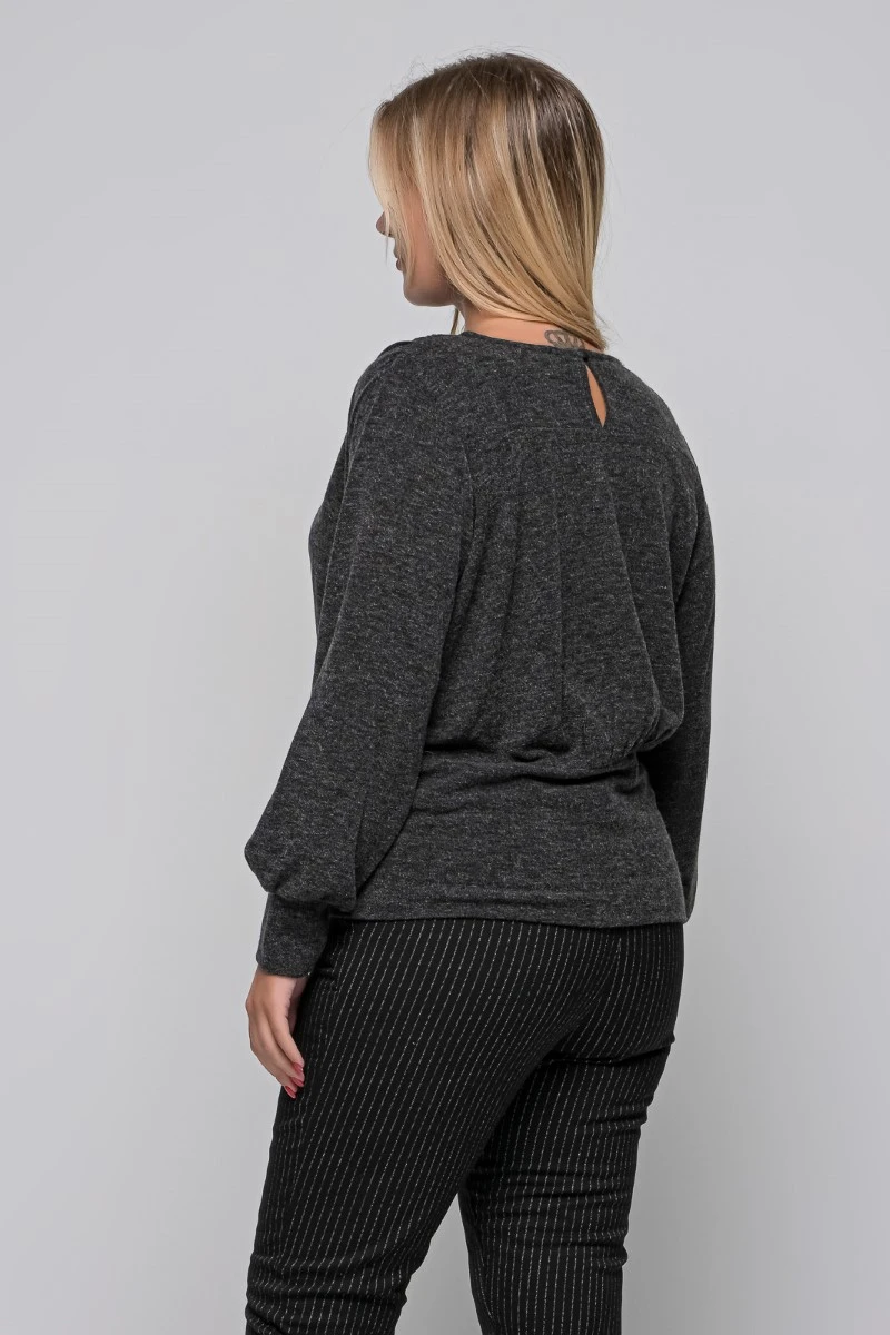 Crepped Πλεκτή Μπλούζα Σε 2 Χρώματα