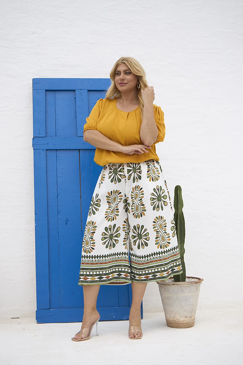 Cropped Παντελόνι “Boho Breeze”