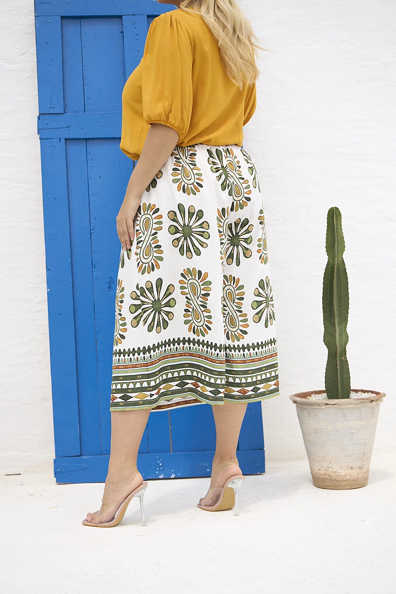 Cropped Παντελόνι “Boho Breeze”