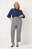 Παντελόνι Plus Size Με Λάστιχο Γκρι 